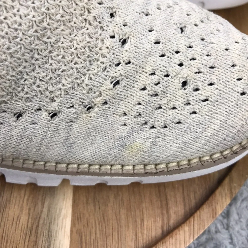 Cole Haan ZeroGrand Stitchlite Wingtip Oxford Mens 11M Harbour Mist Gray Knit